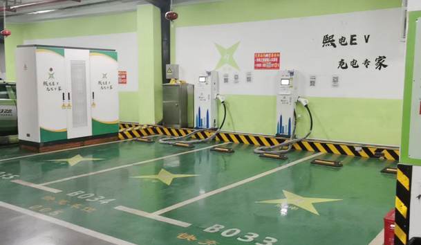 地下停車場電動汽車充電樁分體式充電堆項目案例