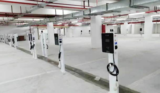 中山敏捷領航公館充電站7KW交流充電樁項目案例