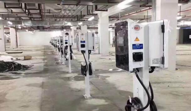 重慶昕暉地產充電站7KW交流充電樁項目案例