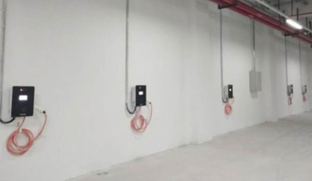 中山國際花城充電站7KW交流充電樁項目案例